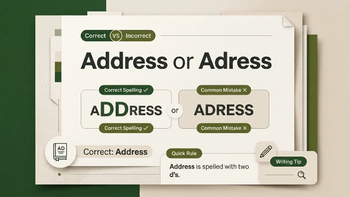 Address or Adress