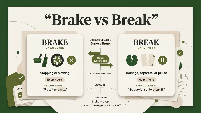 Brake vs Break