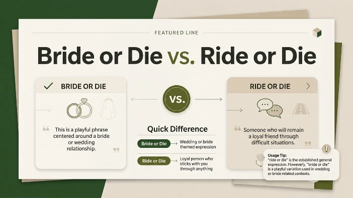 Bride or Die vs. Ride or Die