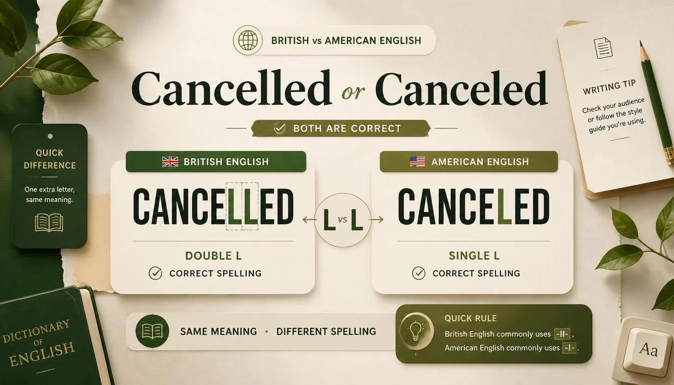 Cancelled or Canceled