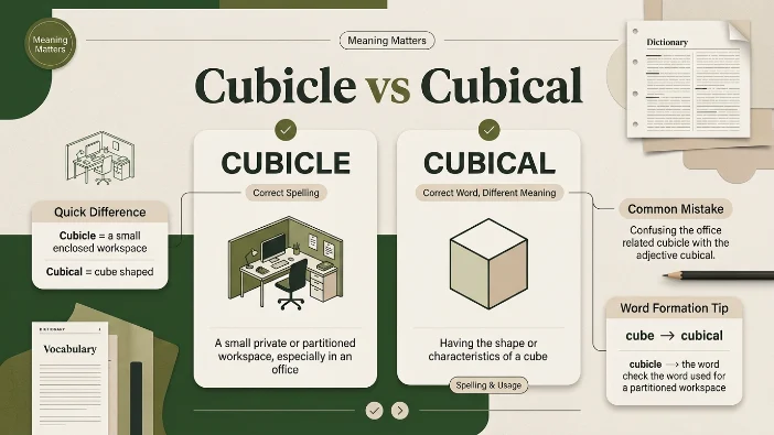 Cubicle vs Cubical