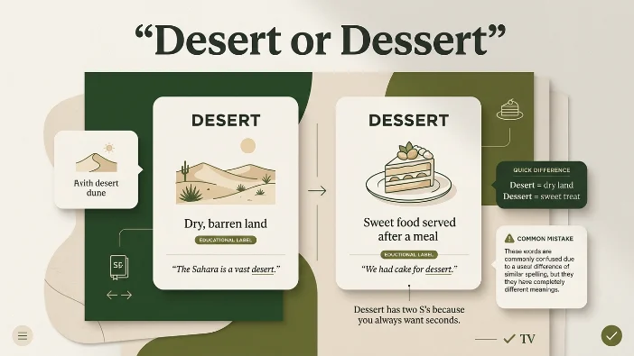 Desert or Dessert