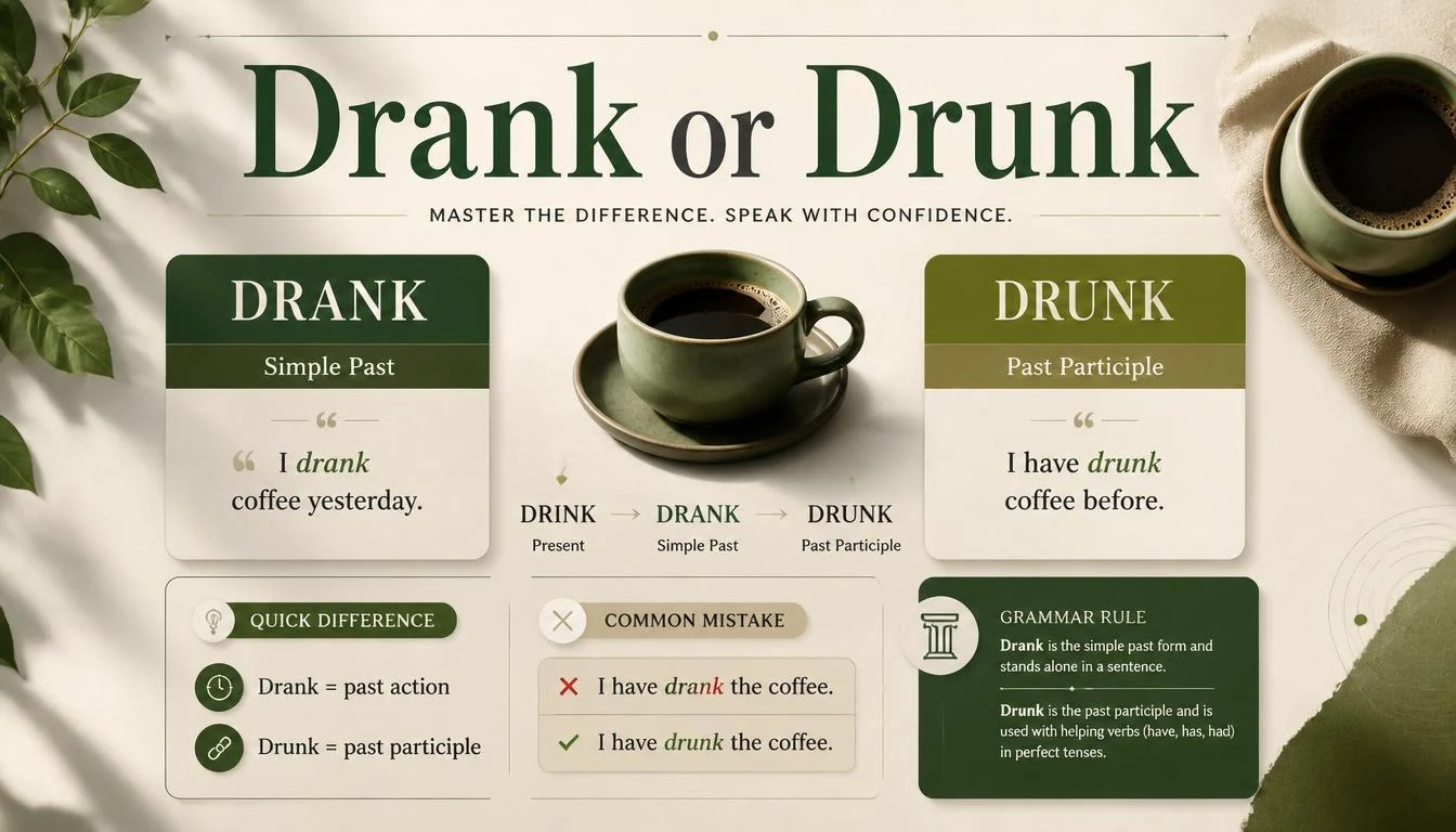 Drank or Drunk