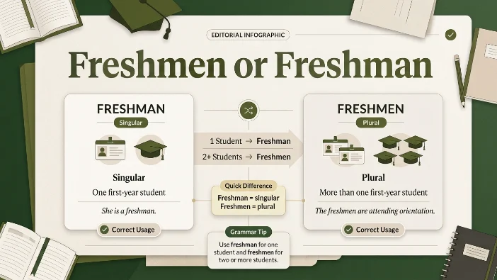 Freshmen or Freshman
