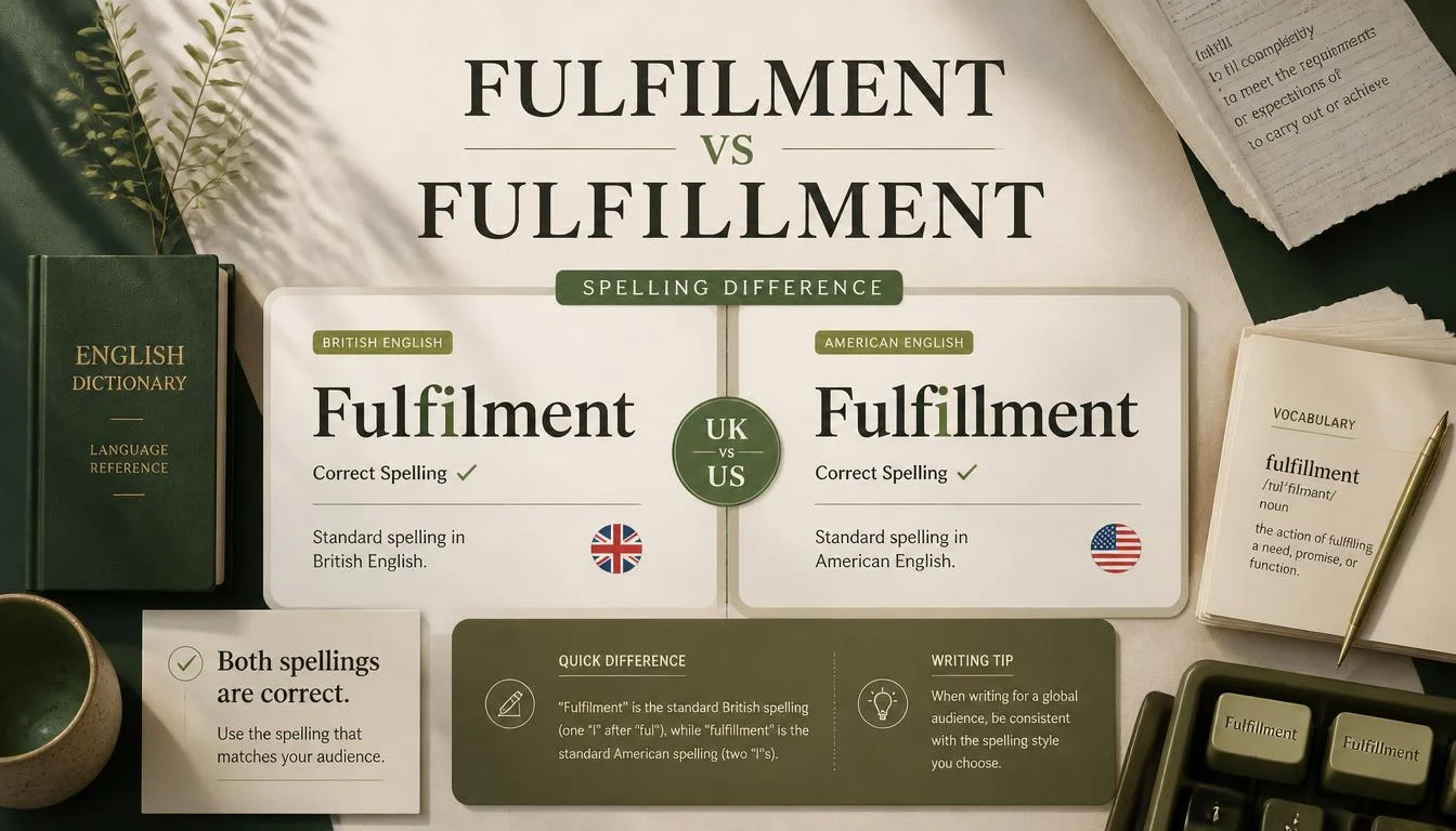 Fulfilment or Fulfillment