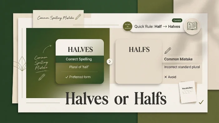 Halves or Halfs