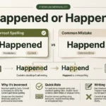 Happened or Happend