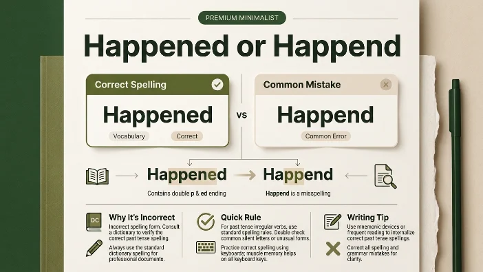 Happened or Happend