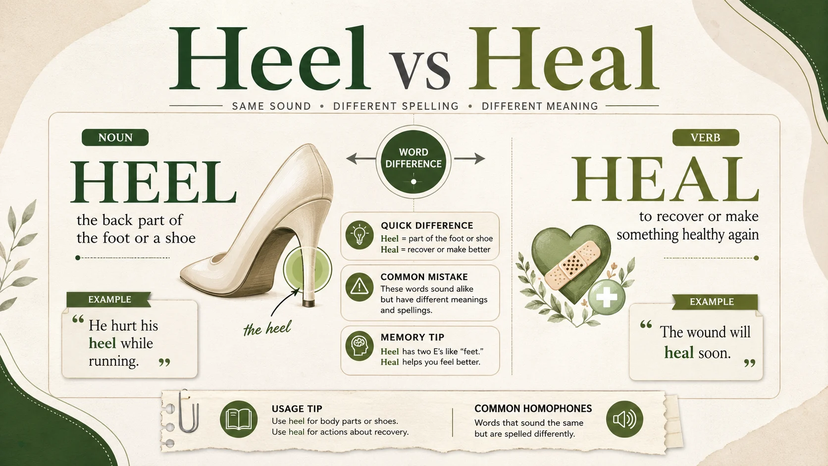 Heel vs Heal