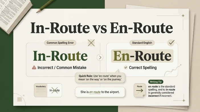 In-Route vs En-Route