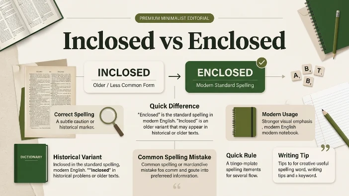 Inclosed vs Enclosed