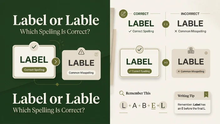 Label or Lable