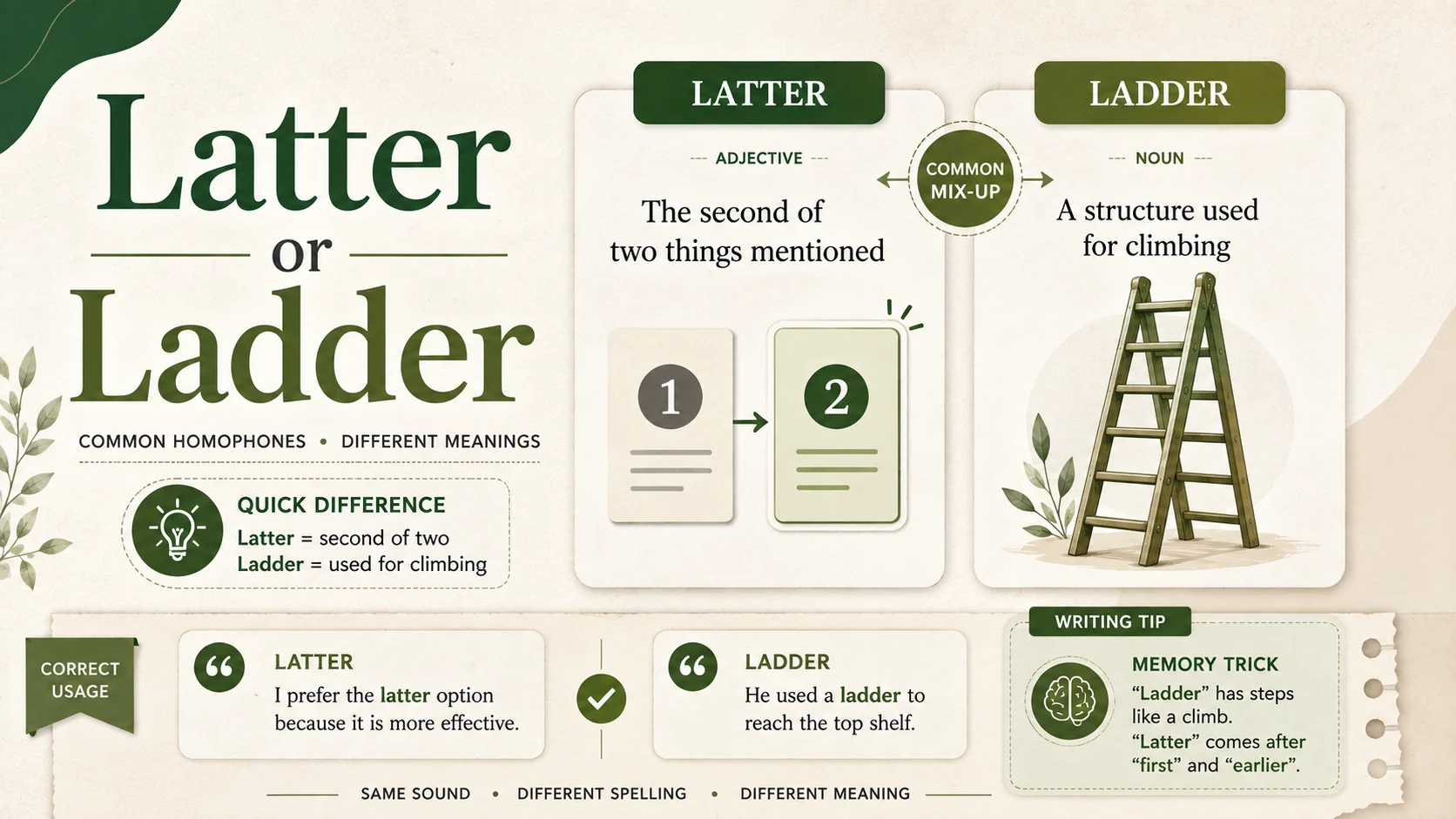 Latter or Ladder