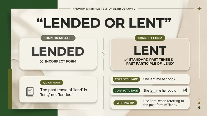 Lended or Lent