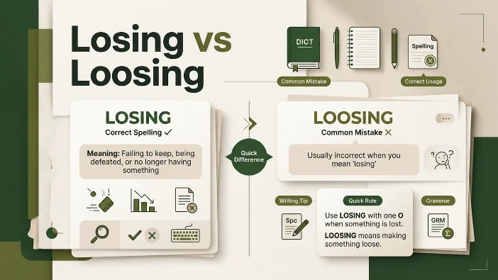Losing vs Loosing