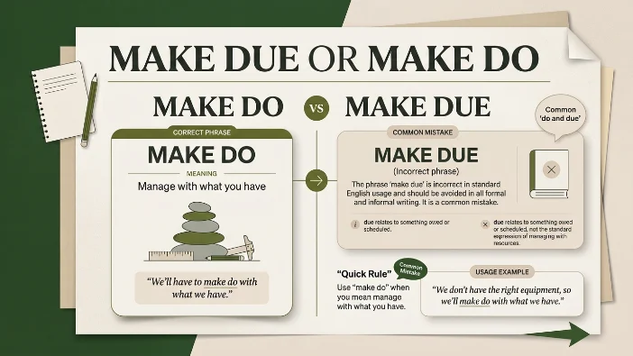 Make Due or Make Do