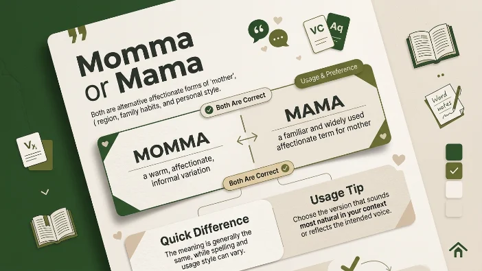 Momma or Mama