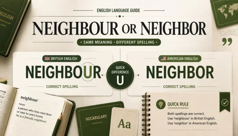 Neighbour or Neighbor