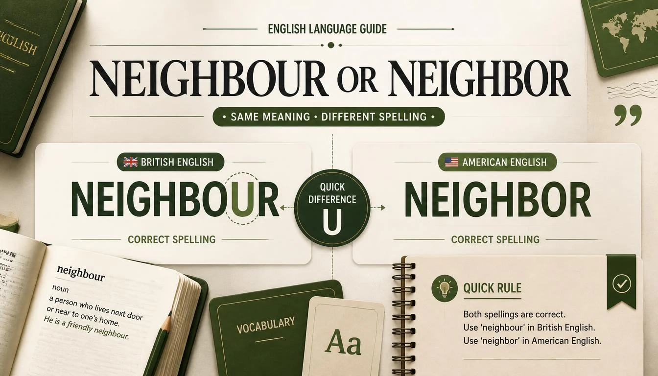 Neighbour or Neighbor