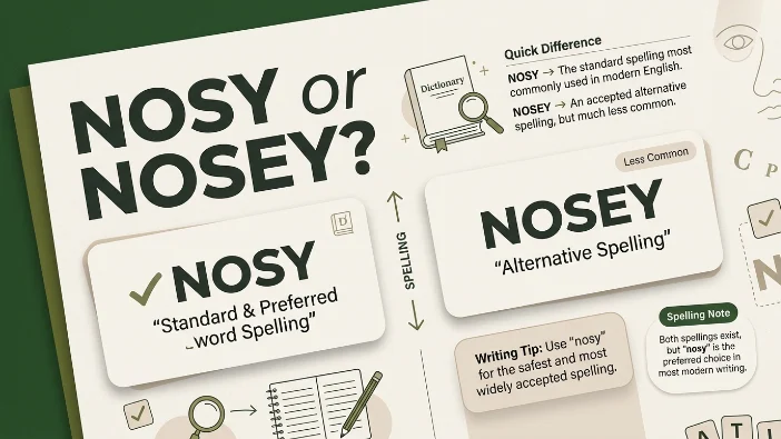 Nosy or Nosey