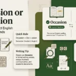 Occasion or Ocassion
