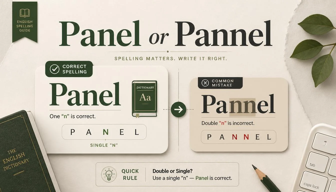 Panel or Pannel