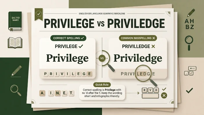 Privilege vs Priviledge