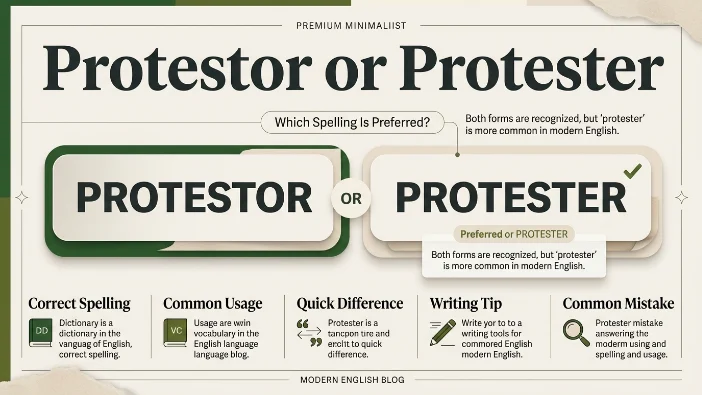 Protestor or Protester
