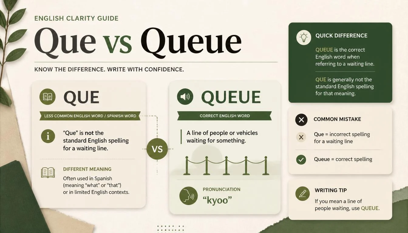 Que vs Queue