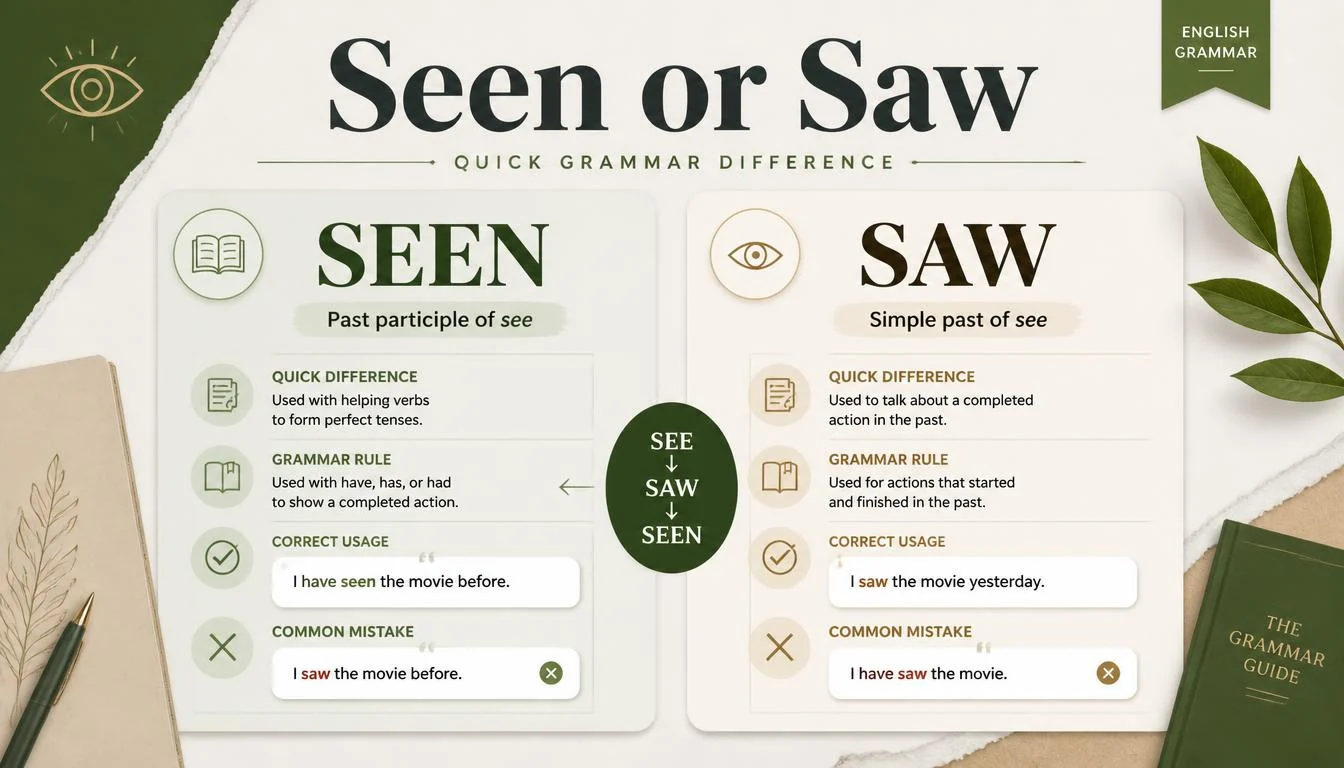 Seen or Saw