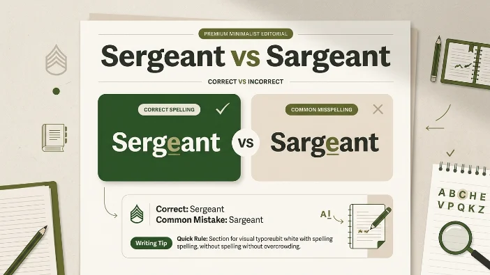 Sergeant vs Sargeant