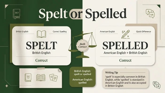 Spelt or Spelled