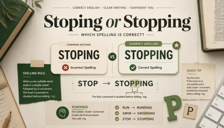 Stoping or Stopping