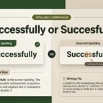 Successfully or Succesfully