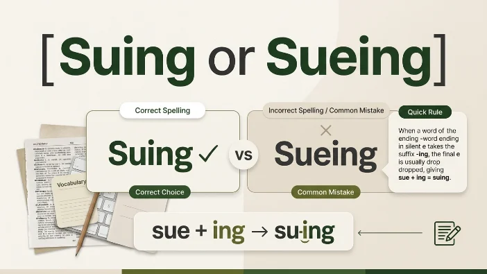 Suing or Sueing