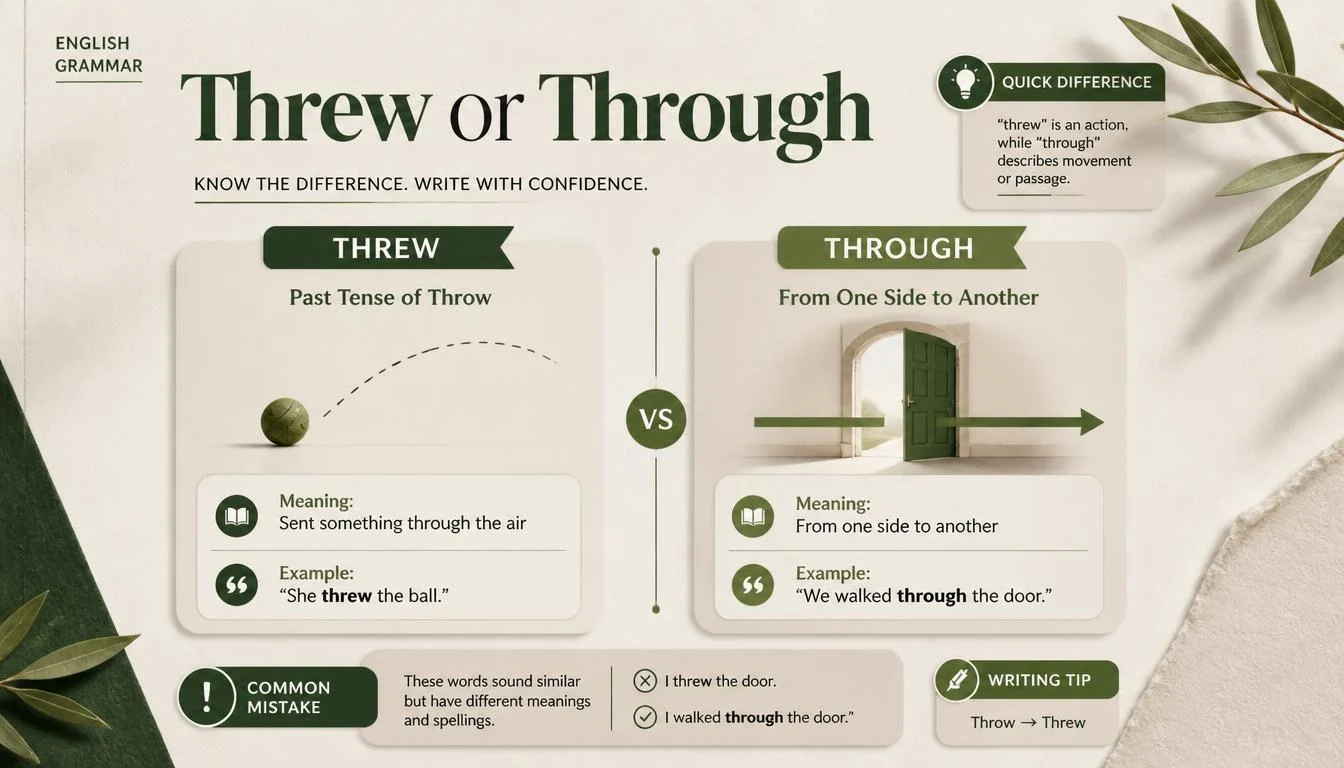 Threw or Through