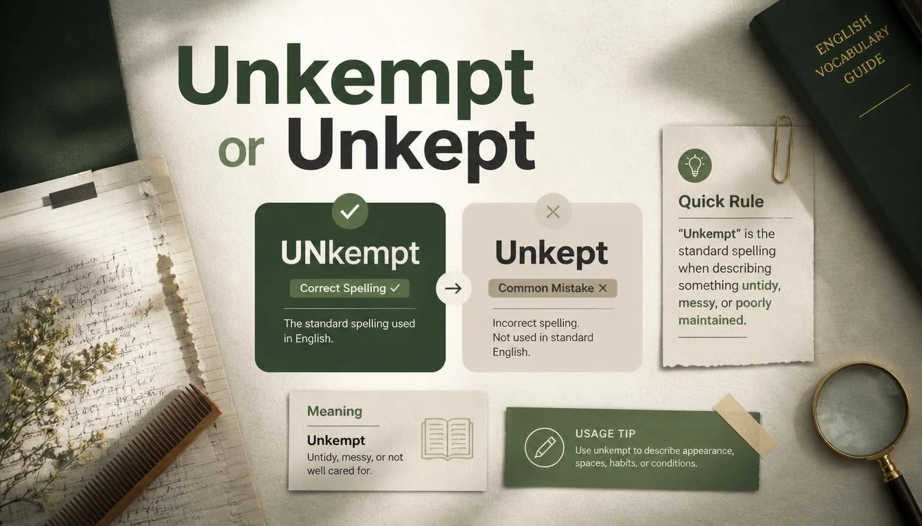 Unkempt or Unkept