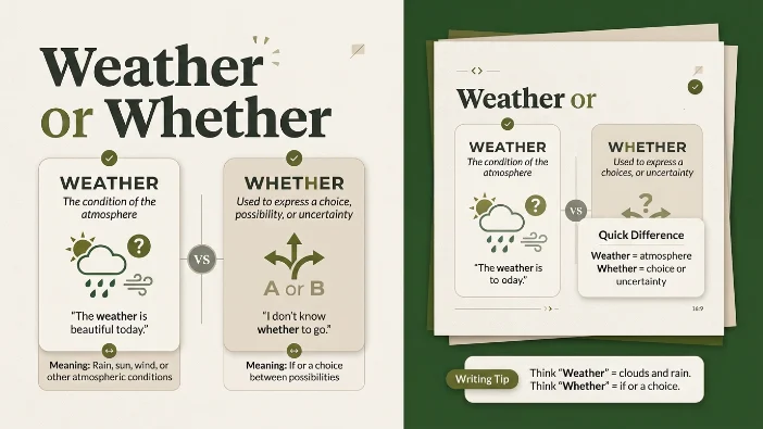 Weather or Whether
