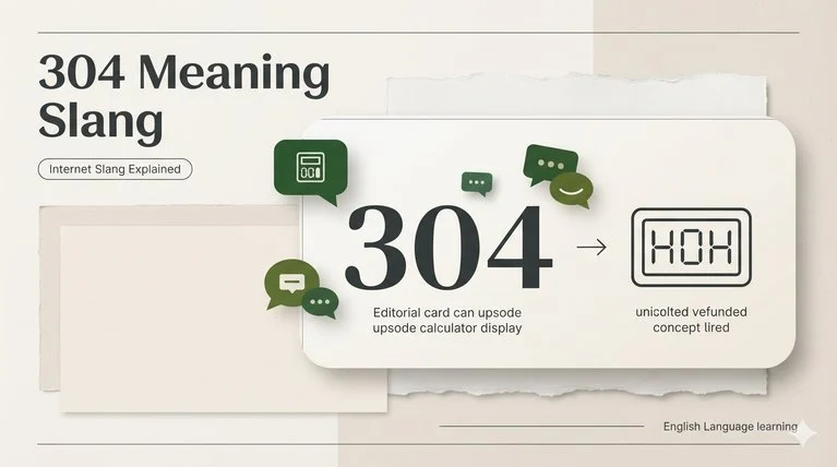 304 Meaning Slang