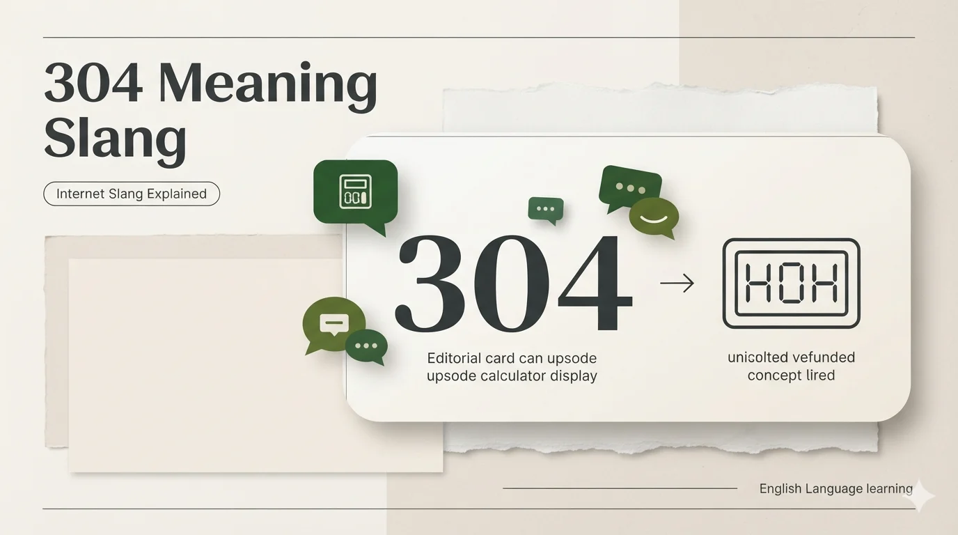 304 Meaning Slang