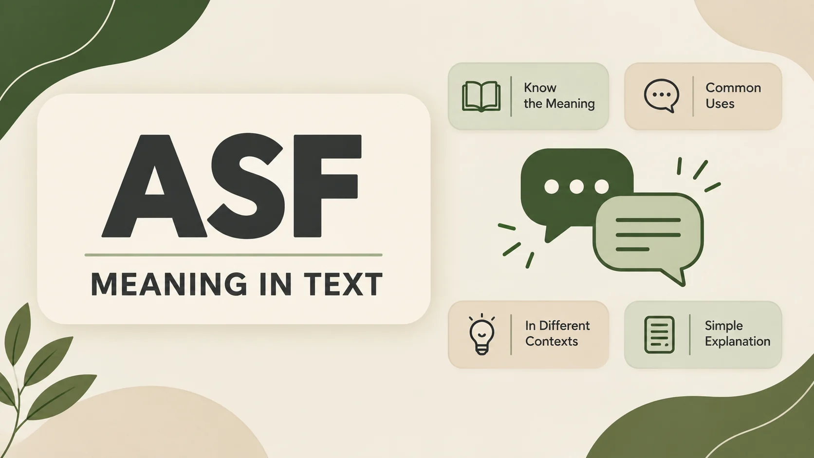 ASF Meaning in Text