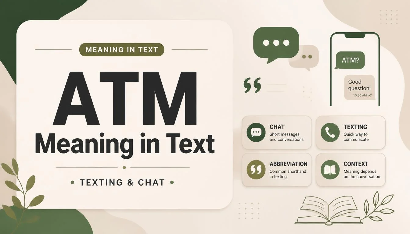 ATM Meaning in Text