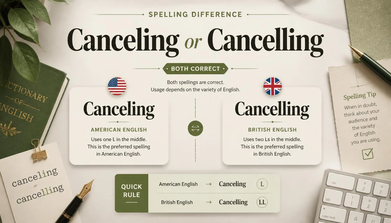 Canceling or Cancelling