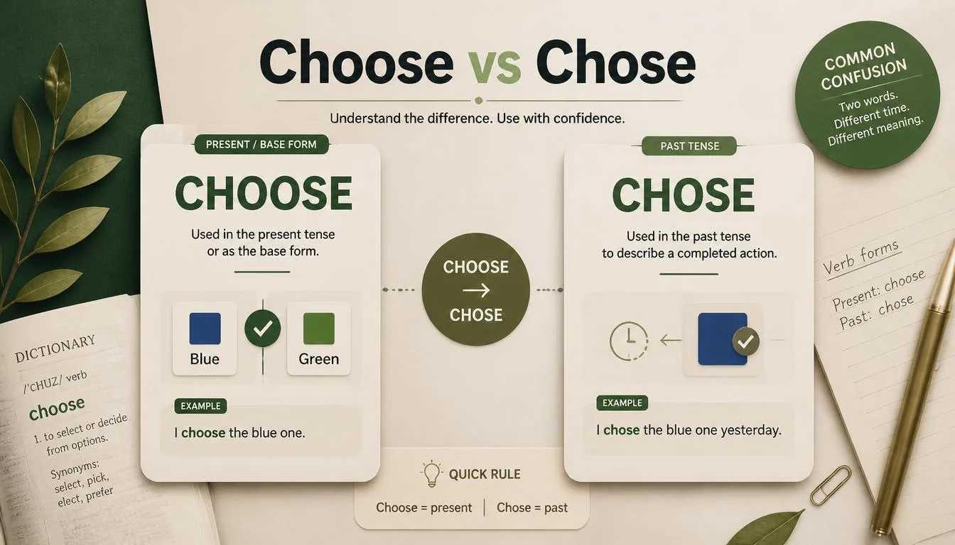 Choose vs Chose