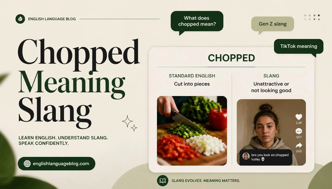 Chopped Meaning Slang