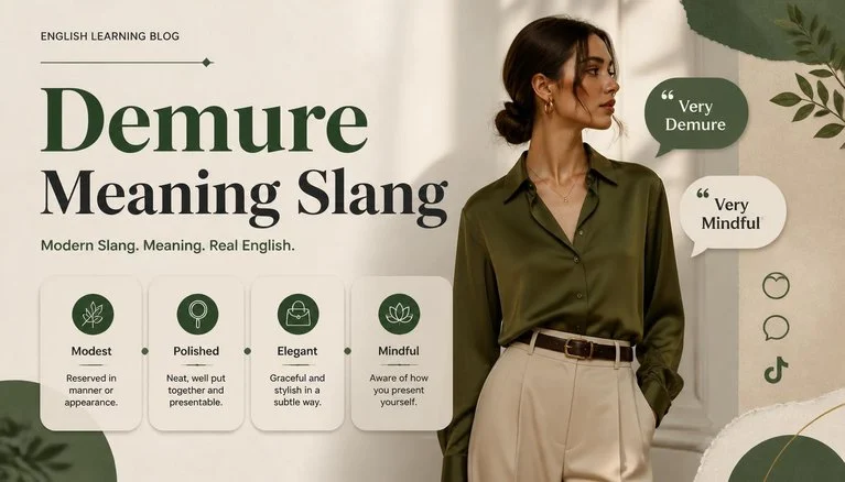 Demure Meaning Slang