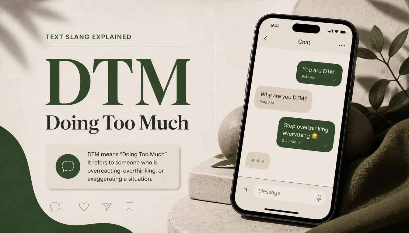 DTM Meaning in Text
