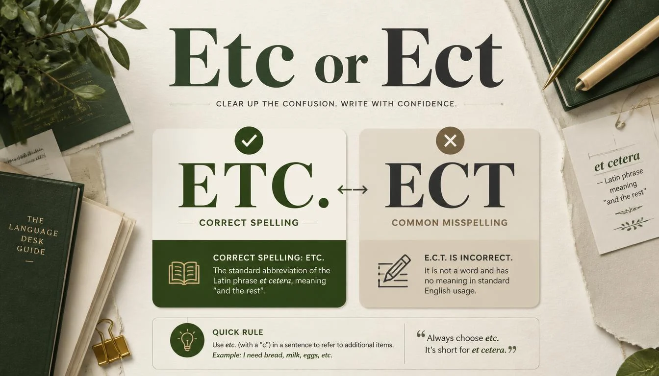 Etc or Ect