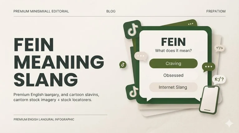 Fein Meaning Slang