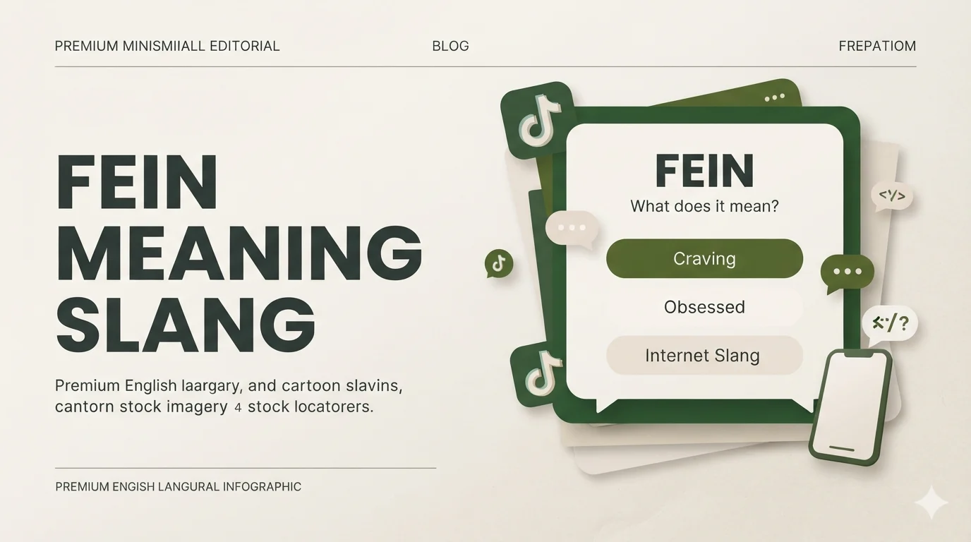 Fein Meaning Slang